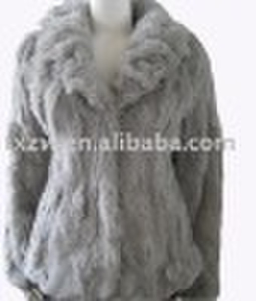 Rabbit fur coat