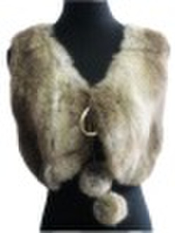 Rabbit fur waistcoat