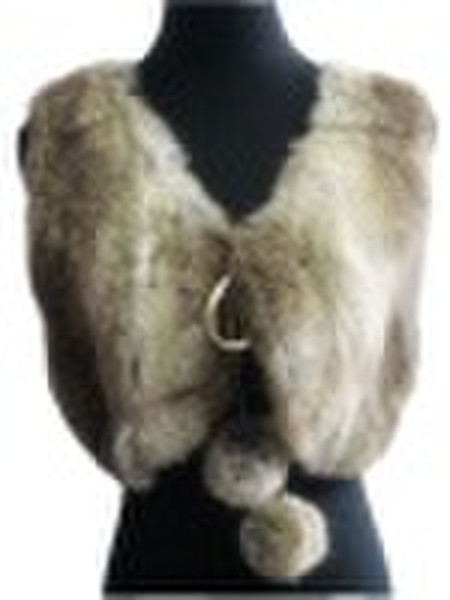 Rabbit fur waistcoat