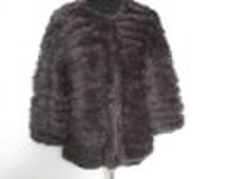 Knitted rabbit fur garment