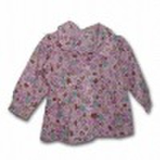 Floral Baby Shirt, Made of 100% Cotton