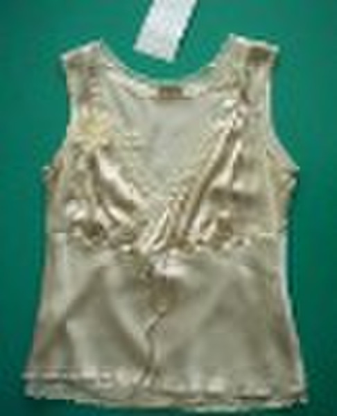 ladies silk  tank top