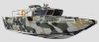 camouflage military aluminium  boat,can be fitted