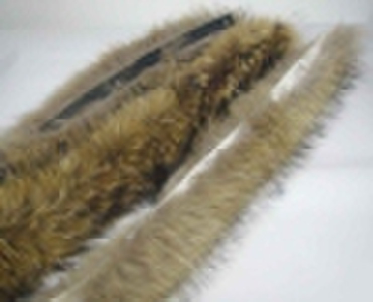 Raccoon Fur Strips Scarf  AC-8919