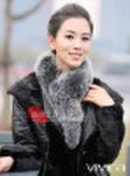 100% import ladies fox fur scarf