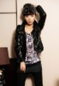 Ladies' fashion leather jacket