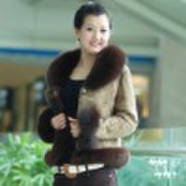 Double  face leather coat