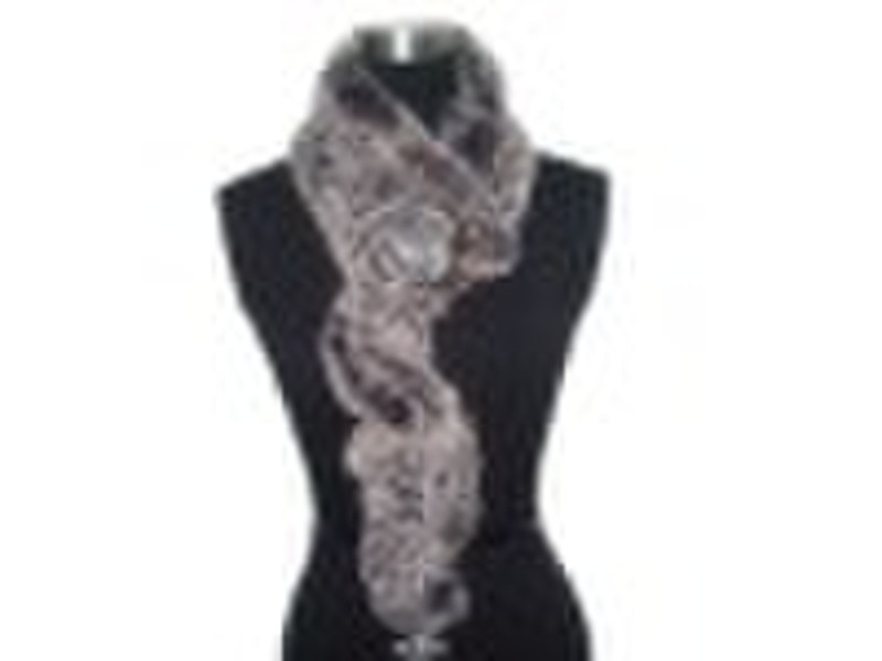 Rex rabbit fur scarf