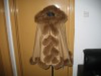 CASHMERE CAPE WITH FOX FUR TRIMMING/IMG_0054