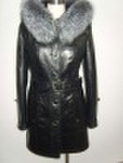 LG3901-1 leather coat