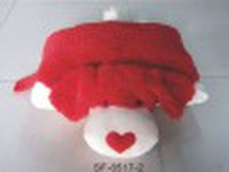 plush toy dog cushion