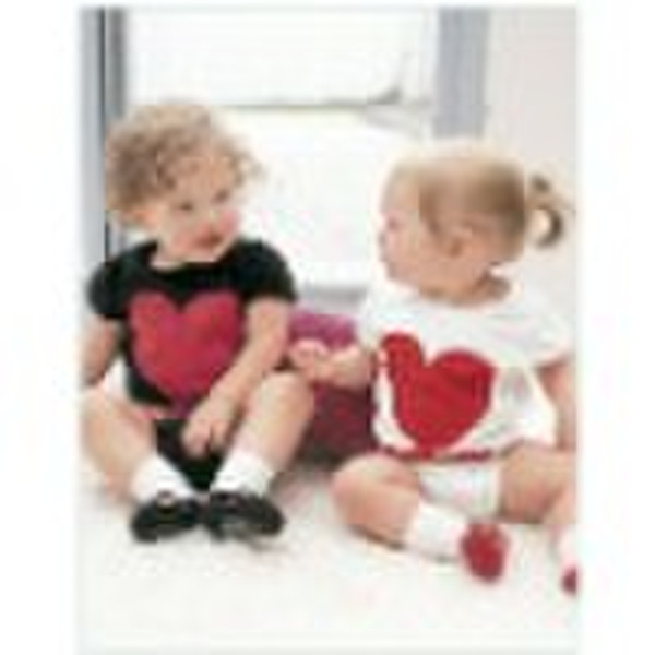 Hot Sell Black Red Twins  Baby Romper Children Clo