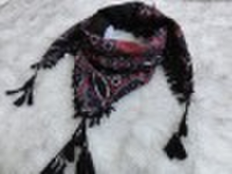 2011 fashion flowers square scarf