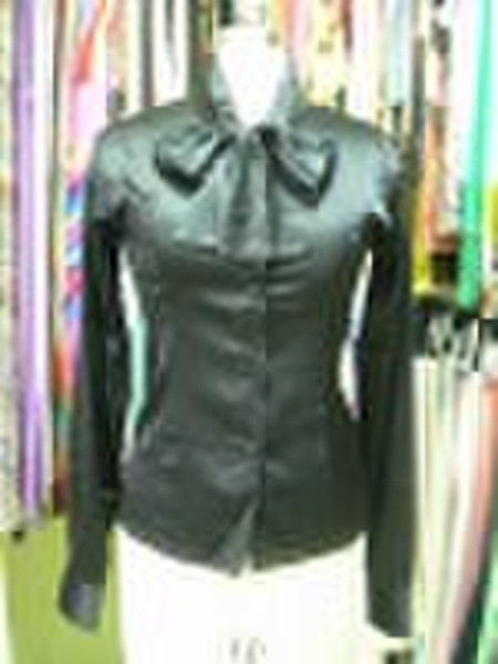 Ladies LSL Luxurious Silk Shirt with Belted Collar