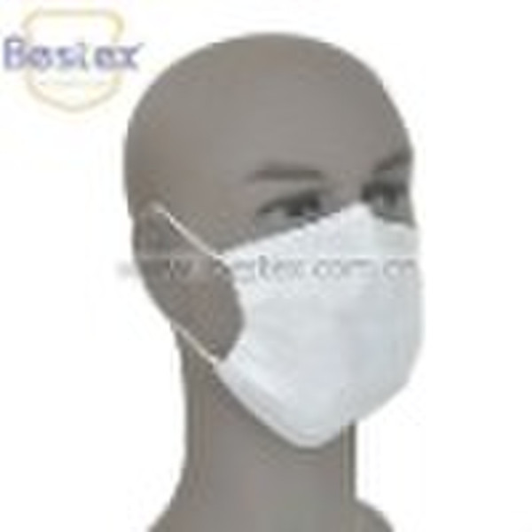 Ear-loop face mask with shield
