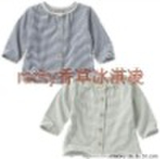 Cotton Stripe Long Sleeve T-shirt