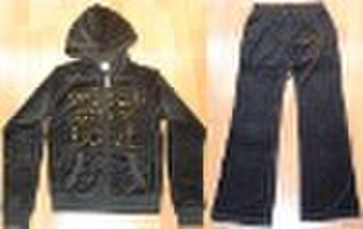 JOC2104 women's knitted jacket & pant set