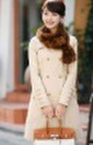 dency women double-breasted trench coat
