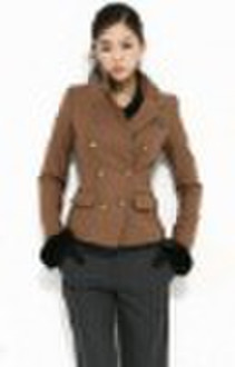 special women coat with shine button