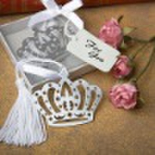 Wedding Favors Regal Crown Bookmark