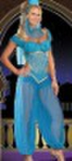 blue sexy belly dance costume