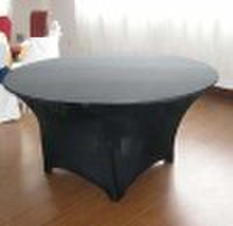 black spandex table cloth