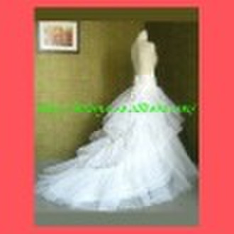 With Train 2-Hoop Wedding Dress Petticoat