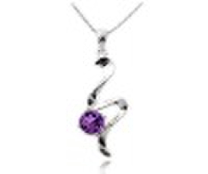 Soft Amethyst 925 Silver Pendant