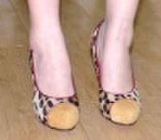 Horse hair leopard fashion super high heels