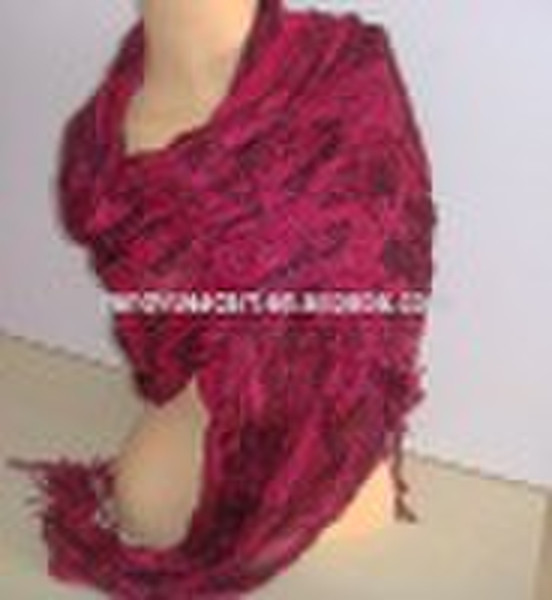 fashion jacquard scarf(rose)