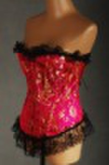 Sexy Lingerie Jacquard Spitze-Ordnungs-Korsett Bustier