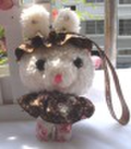 plush bag and mobile phone pendant