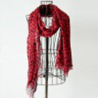 F430 2010 classic leopard grain long scarf