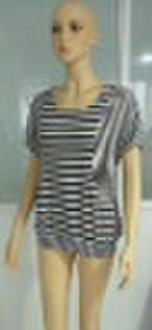 black and white line top