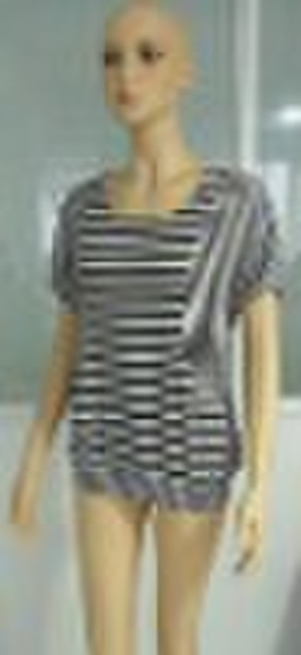 black and white line top