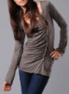 8TP077Sell Long Sleeve Top With Ruffle