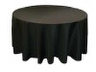 black- polyester tablecloth