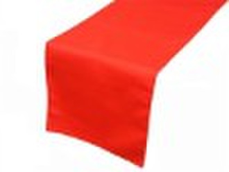 fabric table runner in red