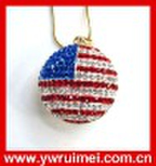 Flag necklace,jewelry,fashion jewelry,fashion neck