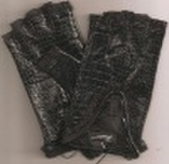 patent leather glove