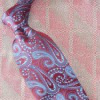 Lustrous Paisley Silk Necktie