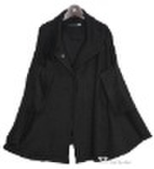 fashion black special winter cotton Cashmere coat