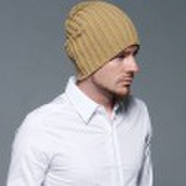 men's cotton knitted baggy cap