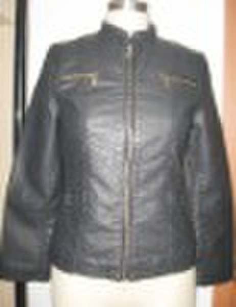 100% pu lady's fashion jacket
