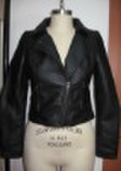 Ladies 100% pu fashion jacket