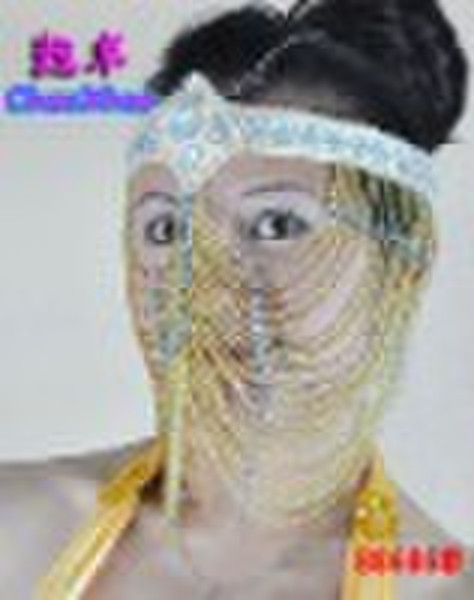 belly dance accessories-beaded veil