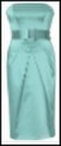 Neueste Aqua Bustier Gerade Evering Kleid