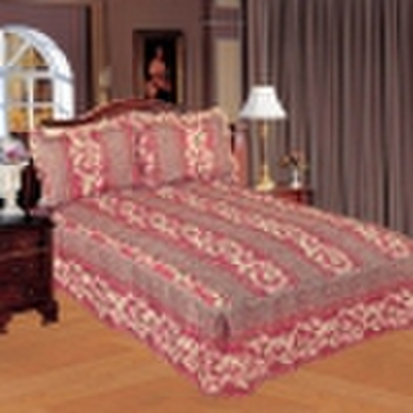 3pcs Polyester Printed Quilted Bedspread Set