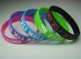 colorful silicone wristband