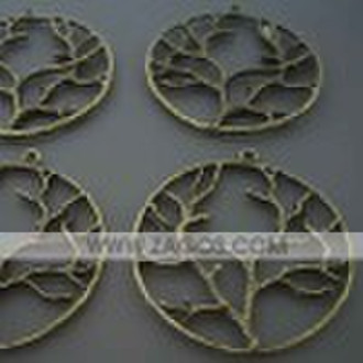 Tibetan Style  Charms,Pendants,Drops,Made of zinc